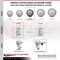 Service Caster 4 Inch Gray Poly Wheel Swivel 3/4 Inch Square Stem Caster Set Total Lock Brake SCC-SQTTL20S414-PPUB-GRY-34-4 - alternate 5
